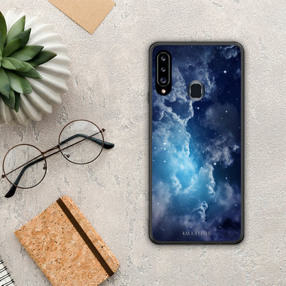 Galactic Blue Sky - Samsung Galaxy A20s θήκη