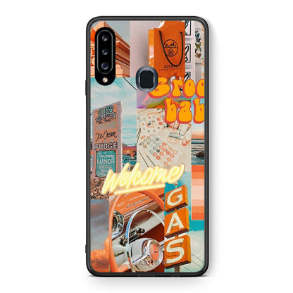 Θήκη Αγίου Βαλεντίνου Samsung Galaxy A20s Groovy Babe από τη Smartfits με σχέδιο στο πίσω μέρος και μαύρο περίβλημα | Samsung Galaxy A20s Groovy Babe case with colorful back and black bezels