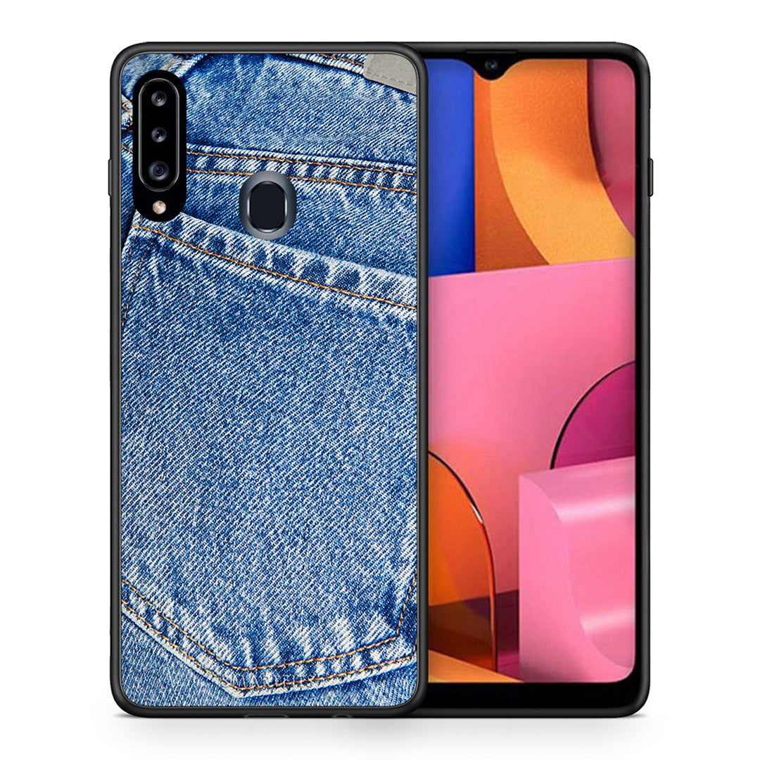 Jeans Pocket - Samsung Galaxy A20s θήκη