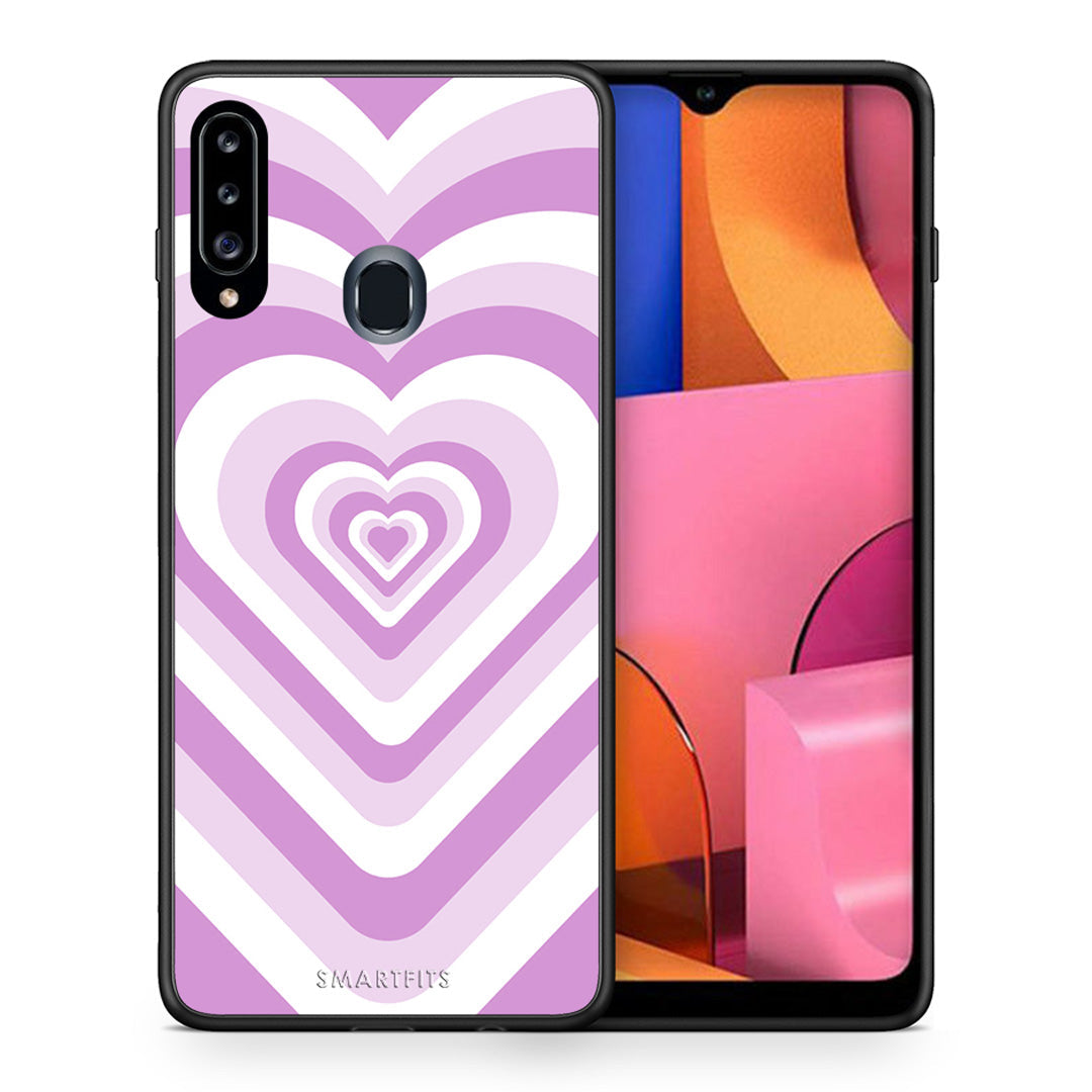 Lilac Hearts - Samsung Galaxy A20s θήκη