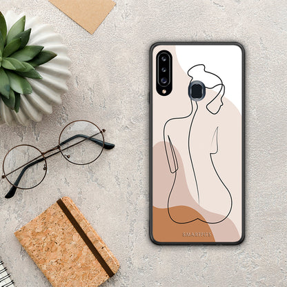 LineArt Woman - Samsung Galaxy A20s θήκη