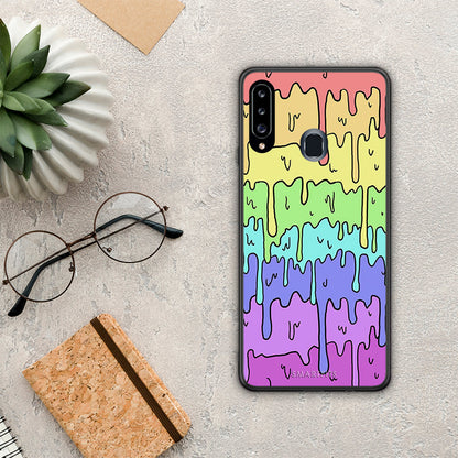 Melting Rainbow - Samsung Galaxy A20s θήκη