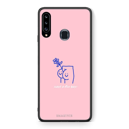 Θήκη Samsung Galaxy A20s Nice Day από τη Smartfits με σχέδιο στο πίσω μέρος και μαύρο περίβλημα | Samsung Galaxy A20s Nice Day case with colorful back and black bezels