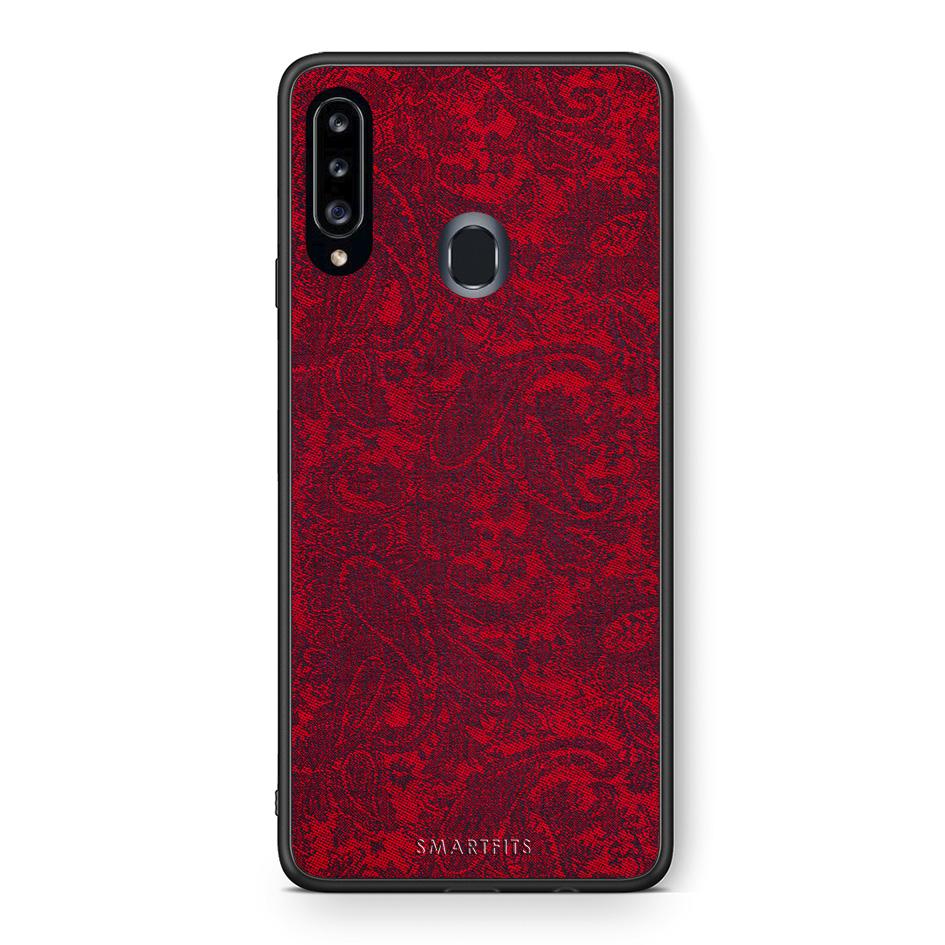 Θήκη Samsung Galaxy A20s Paisley Cashmere από τη Smartfits με σχέδιο στο πίσω μέρος και μαύρο περίβλημα | Samsung Galaxy A20s Paisley Cashmere case with colorful back and black bezels