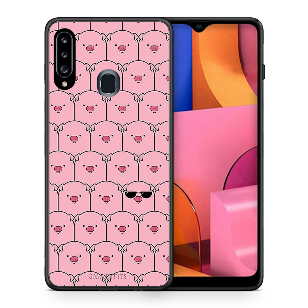 Pig Glasses - Samsung Galaxy A20s θήκη