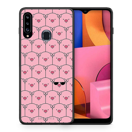 Pig Glasses - Samsung Galaxy A20s θήκη