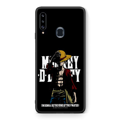 Θήκη Samsung Galaxy A20s Pirate King από τη Smartfits με σχέδιο στο πίσω μέρος και μαύρο περίβλημα | Samsung Galaxy A20s Pirate King case with colorful back and black bezels
