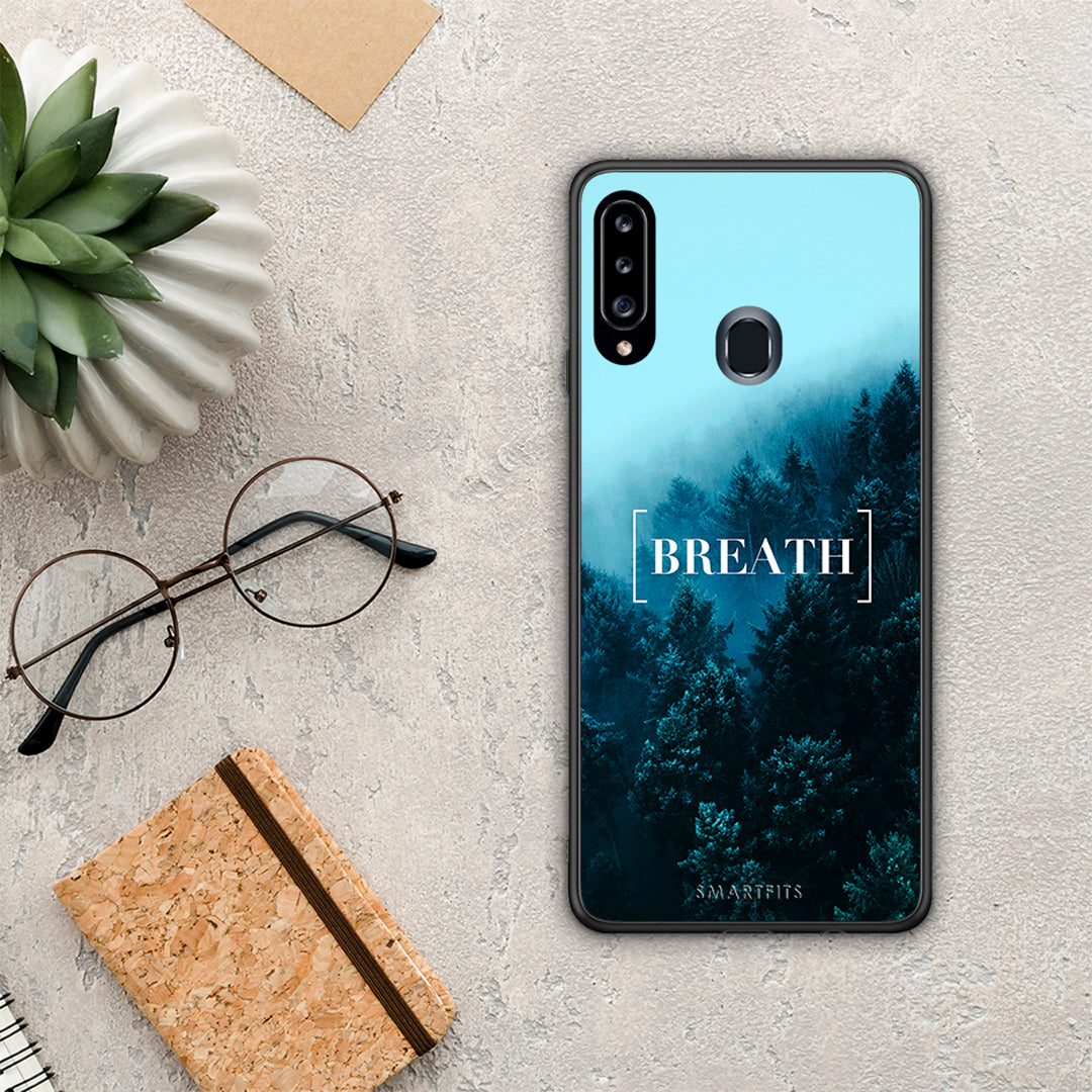Quote Breath - Samsung Galaxy A20s θήκη