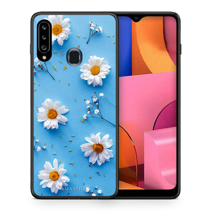 Real Daisies - Samsung Galaxy A20s θήκη