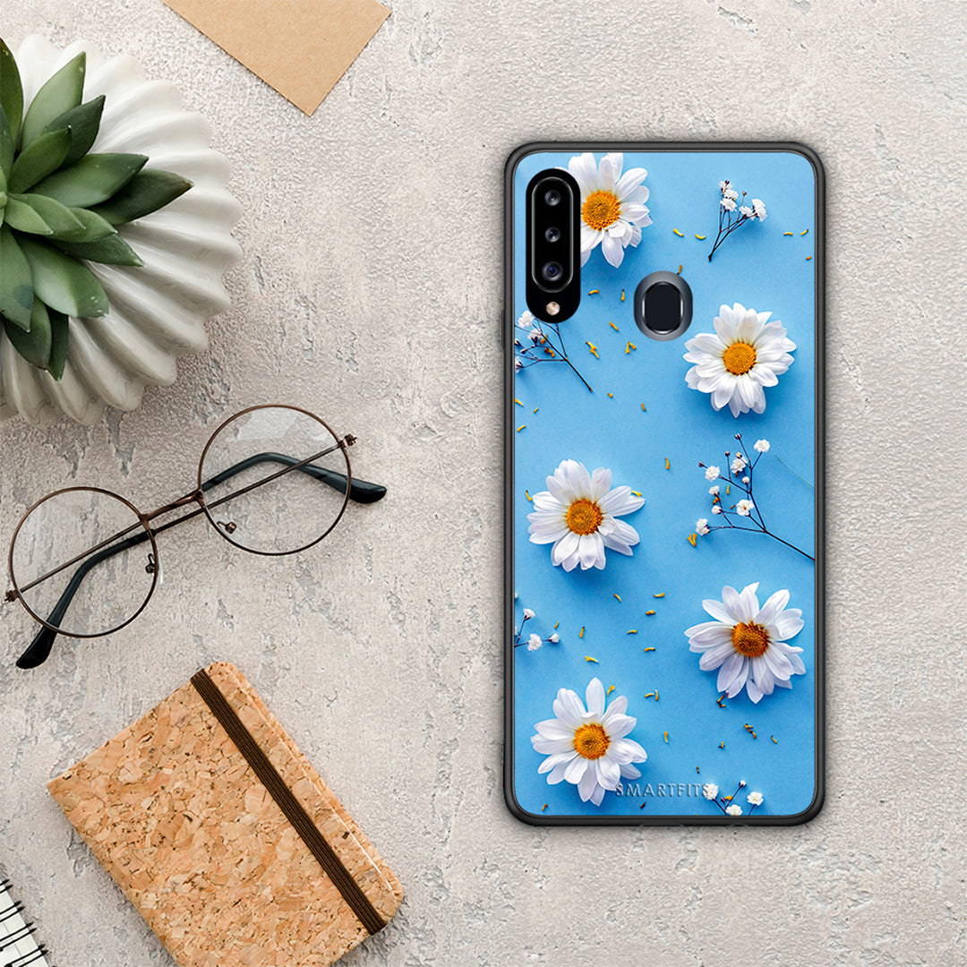Real Daisies - Samsung Galaxy A20s θήκη