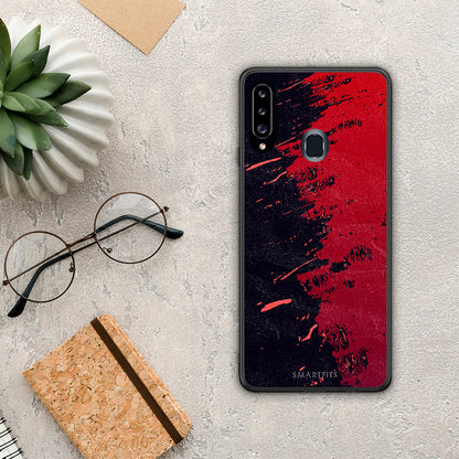Red Paint - Samsung Galaxy A20s θήκη