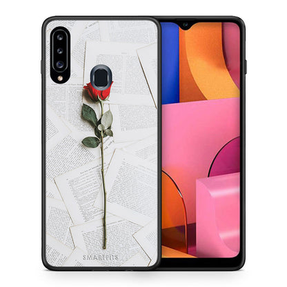 Red Rose - Samsung Galaxy A20s θήκη