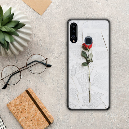 Red Rose - Samsung Galaxy A20s θήκη