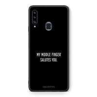 Thumbnail for Θήκη Samsung Galaxy A20s Salute από τη Smartfits με σχέδιο στο πίσω μέρος και μαύρο περίβλημα | Samsung Galaxy A20s Salute case with colorful back and black bezels
