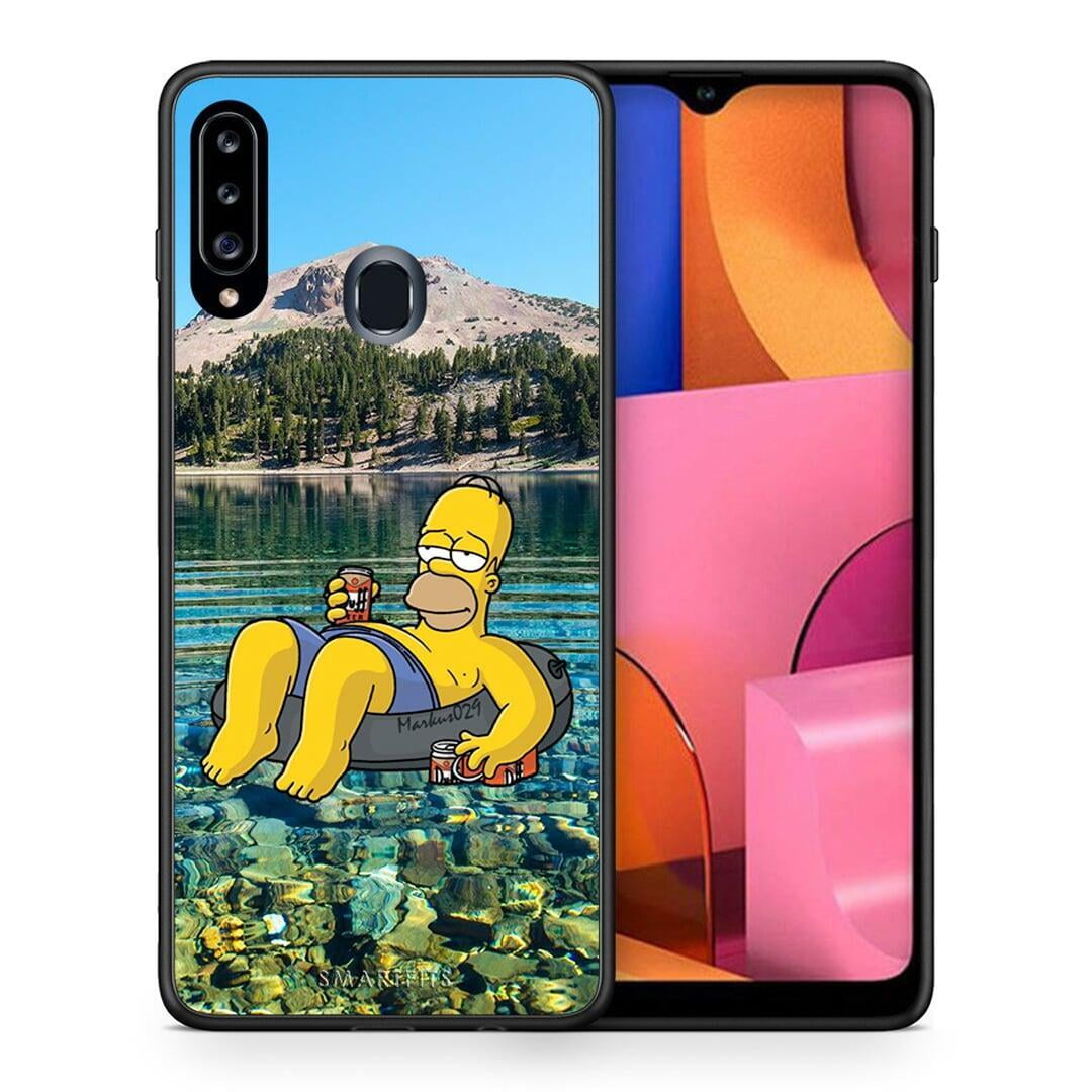Θήκη Samsung Galaxy A20s Summer Happiness από τη Smartfits με σχέδιο στο πίσω μέρος και μαύρο περίβλημα | Samsung Galaxy A20s Summer Happiness case with colorful back and black bezels