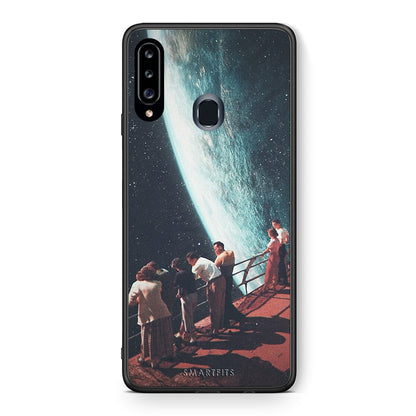 Θήκη Samsung Galaxy A20s Surreal View από τη Smartfits με σχέδιο στο πίσω μέρος και μαύρο περίβλημα | Samsung Galaxy A20s Surreal View case with colorful back and black bezels