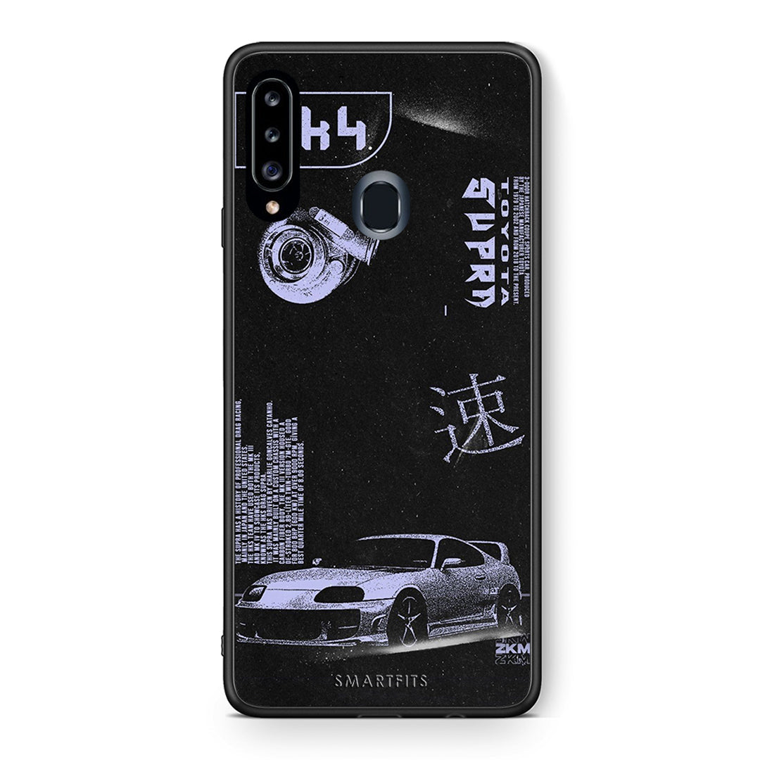 Θήκη Αγίου Βαλεντίνου Samsung Galaxy A20s Tokyo Drift από τη Smartfits με σχέδιο στο πίσω μέρος και μαύρο περίβλημα | Samsung Galaxy A20s Tokyo Drift case with colorful back and black bezels