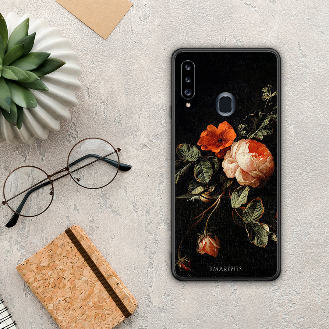 Vintage Roses - Samsung Galaxy A20s θήκη