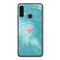 Thumbnail for Θήκη Samsung Galaxy A20s Water Flower από τη Smartfits με σχέδιο στο πίσω μέρος και μαύρο περίβλημα | Samsung Galaxy A20s Water Flower case with colorful back and black bezels