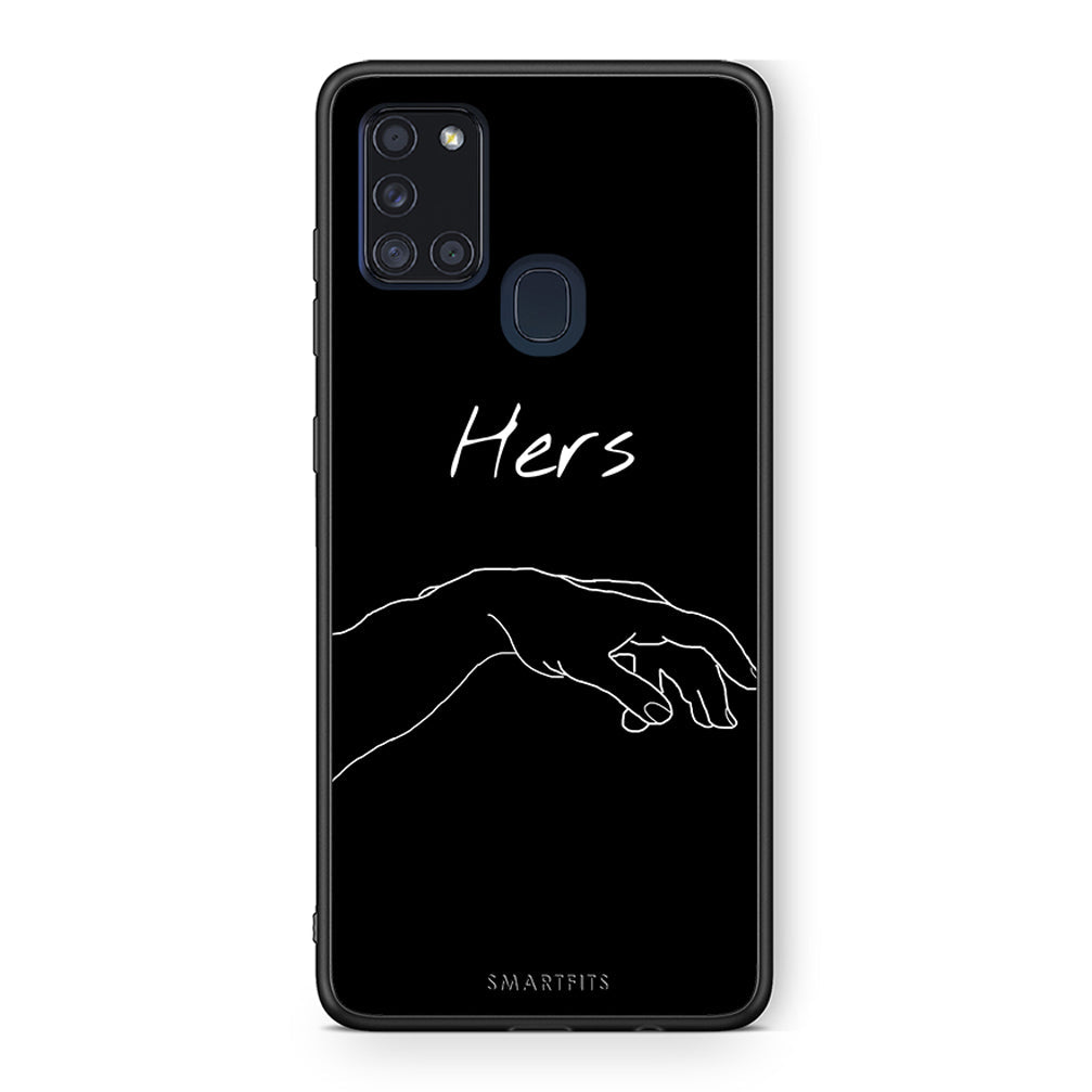Samsung A21s Aeshetic Love 1 Θήκη Αγίου Βαλεντίνου από τη Smartfits με σχέδιο στο πίσω μέρος και μαύρο περίβλημα | Smartphone case with colorful back and black bezels by Smartfits