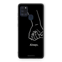 Thumbnail for Samsung A21s Always & Forever 1 Θήκη Αγίου Βαλεντίνου από τη Smartfits με σχέδιο στο πίσω μέρος και μαύρο περίβλημα | Smartphone case with colorful back and black bezels by Smartfits