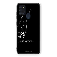 Thumbnail for Samsung A21s Always & Forever 2 Θήκη Αγίου Βαλεντίνου από τη Smartfits με σχέδιο στο πίσω μέρος και μαύρο περίβλημα | Smartphone case with colorful back and black bezels by Smartfits