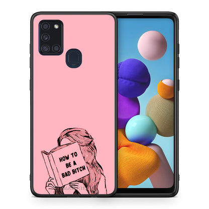 Θήκη Samsung A21s Bad Bitch από τη Smartfits με σχέδιο στο πίσω μέρος και μαύρο περίβλημα | Samsung A21s Bad Bitch case with colorful back and black bezels