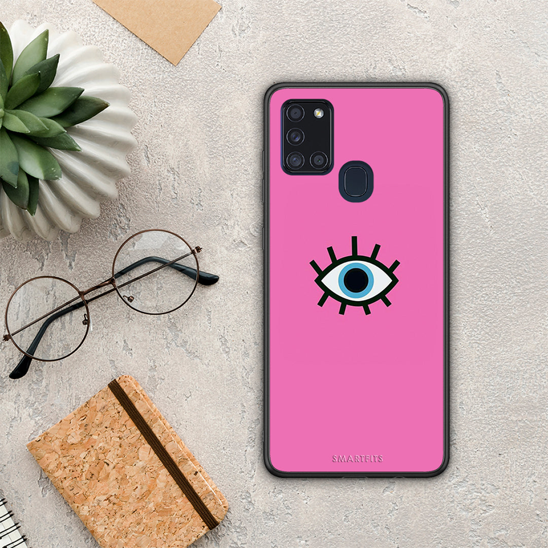 Blue Eye Pink - Samsung Galaxy A21s θήκη