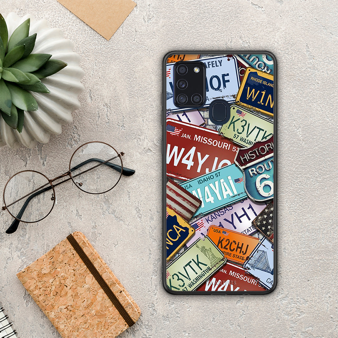 Car Plates - Samsung Galaxy A21s θήκη