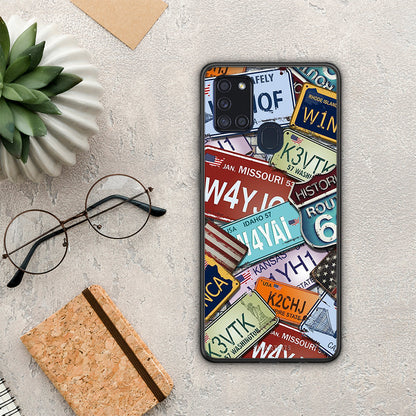 Car Plates - Samsung Galaxy A21s θήκη