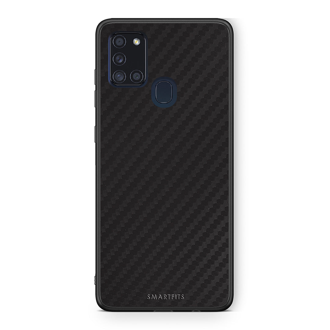 Samsung A21s Carbon Black θήκη από τη Smartfits με σχέδιο στο πίσω μέρος και μαύρο περίβλημα | Smartphone case with colorful back and black bezels by Smartfits