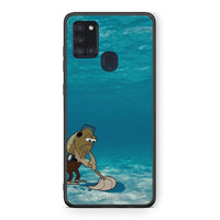 Thumbnail for Samsung A21s Clean The Ocean Θήκη από τη Smartfits με σχέδιο στο πίσω μέρος και μαύρο περίβλημα | Smartphone case with colorful back and black bezels by Smartfits