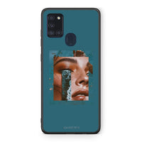 Thumbnail for Samsung A21s Cry An Ocean θήκη από τη Smartfits με σχέδιο στο πίσω μέρος και μαύρο περίβλημα | Smartphone case with colorful back and black bezels by Smartfits