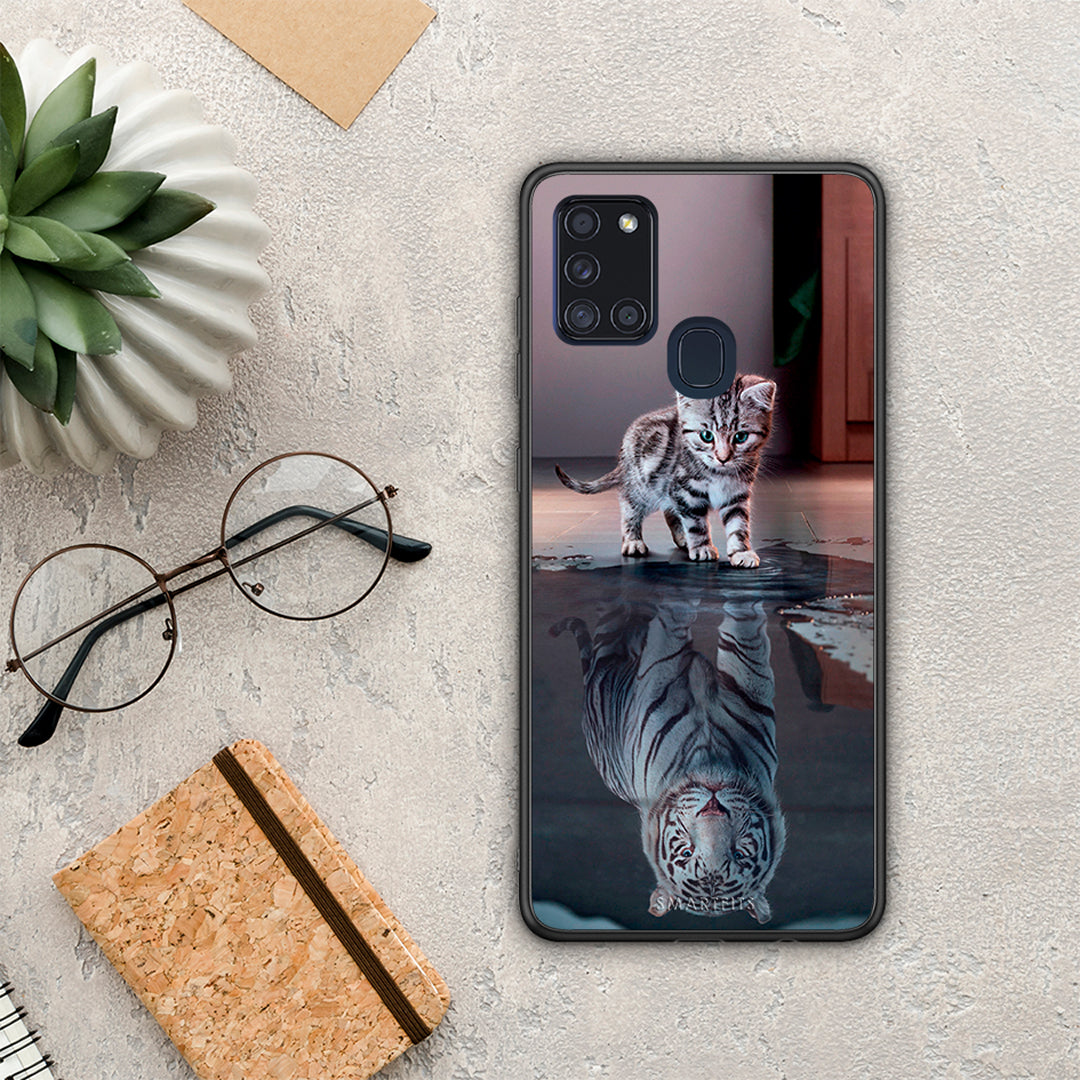 Cute Tiger - Samsung Galaxy A21s θήκη