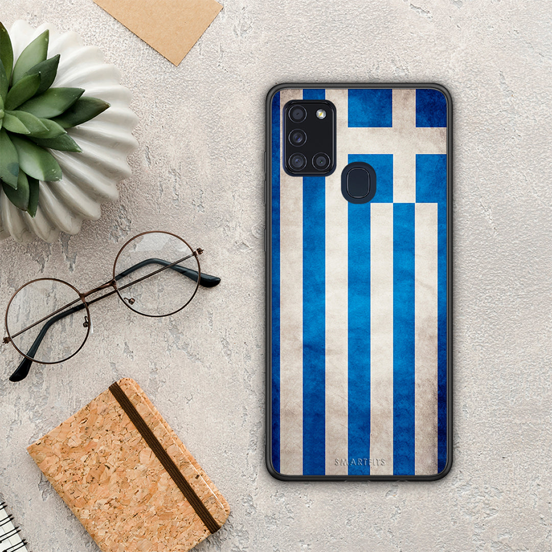 Flag Greek - Samsung Galaxy A21s θήκη