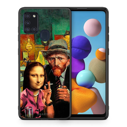 Θήκη Samsung A21s Funny Art από τη Smartfits με σχέδιο στο πίσω μέρος και μαύρο περίβλημα | Samsung A21s Funny Art case with colorful back and black bezels
