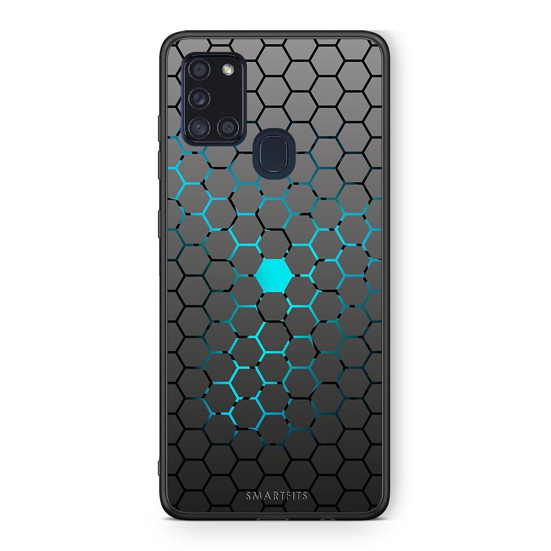 40 - Samsung A21s  Hexagonal Geometric case, cover, bumper