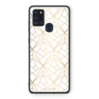 Thumbnail for 111 - Samsung A21s  Luxury White Geometric case, cover, bumper