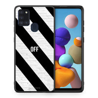 Thumbnail for Θήκη Samsung A21s Get Off από τη Smartfits με σχέδιο στο πίσω μέρος και μαύρο περίβλημα | Samsung A21s Get Off case with colorful back and black bezels