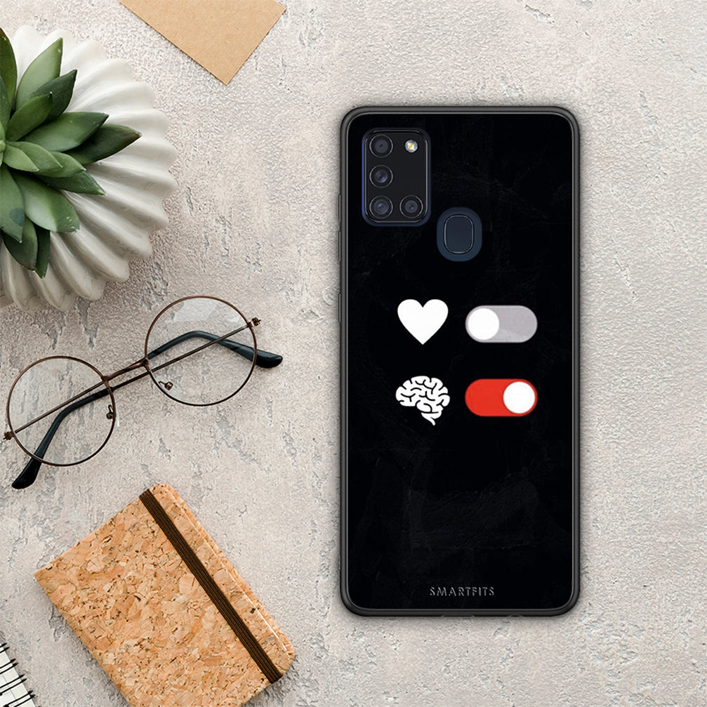 Heart Vs Brain - Samsung Galaxy A21s θήκη