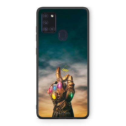 Samsung A21s Infinity Snap θήκη από τη Smartfits με σχέδιο στο πίσω μέρος και μαύρο περίβλημα | Smartphone case with colorful back and black bezels by Smartfits