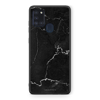 Samsung A21s Marble Black θήκη από τη Smartfits με σχέδιο στο πίσω μέρος και μαύρο περίβλημα | Smartphone case with colorful back and black bezels by Smartfits