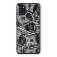 Thumbnail for Samsung A21s Money Dollars θήκη από τη Smartfits με σχέδιο στο πίσω μέρος και μαύρο περίβλημα | Smartphone case with colorful back and black bezels by Smartfits