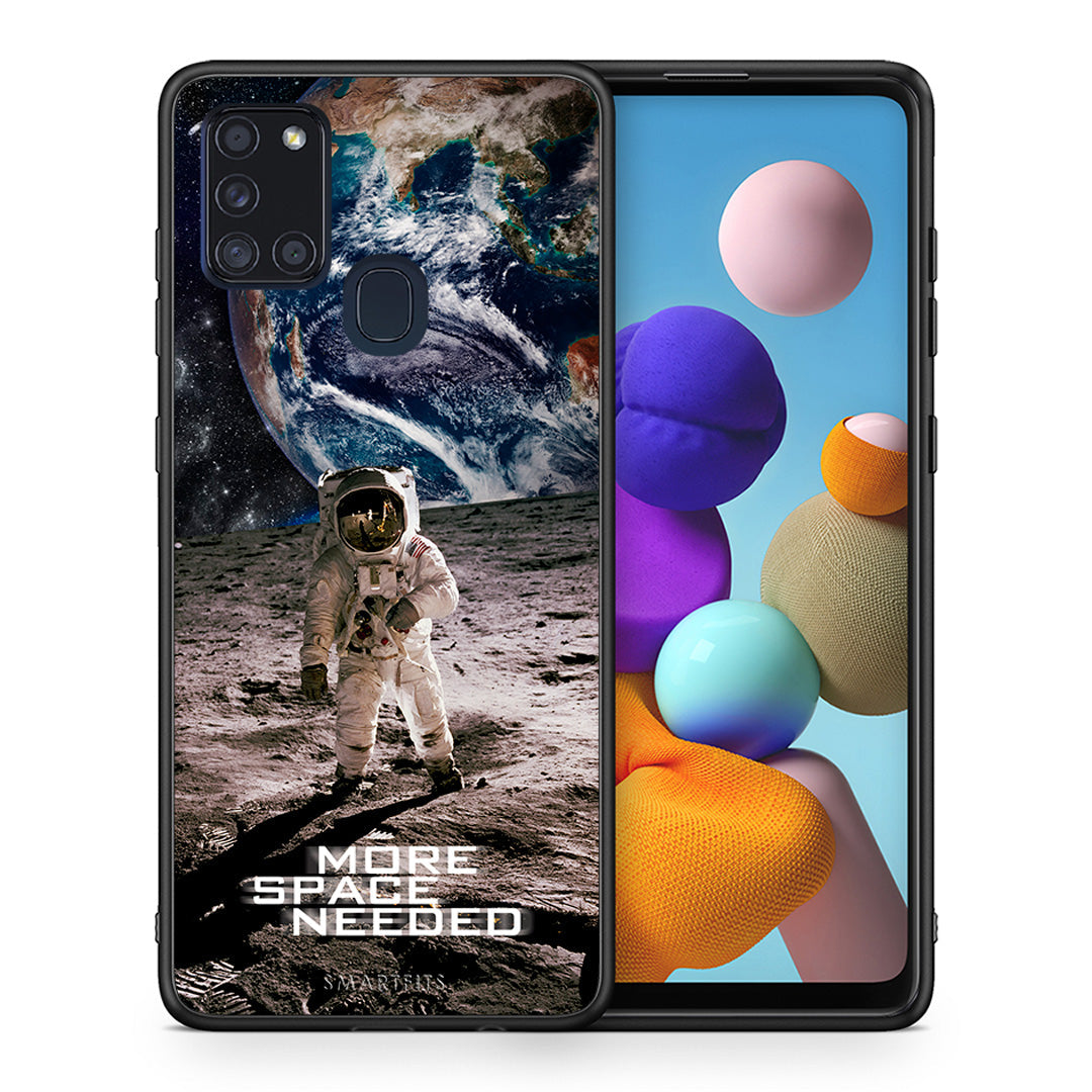 Θήκη Samsung A21s More Space από τη Smartfits με σχέδιο στο πίσω μέρος και μαύρο περίβλημα | Samsung A21s More Space case with colorful back and black bezels