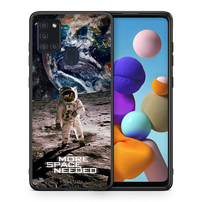 Θήκη Samsung A21s More Space από τη Smartfits με σχέδιο στο πίσω μέρος και μαύρο περίβλημα | Samsung A21s More Space case with colorful back and black bezels