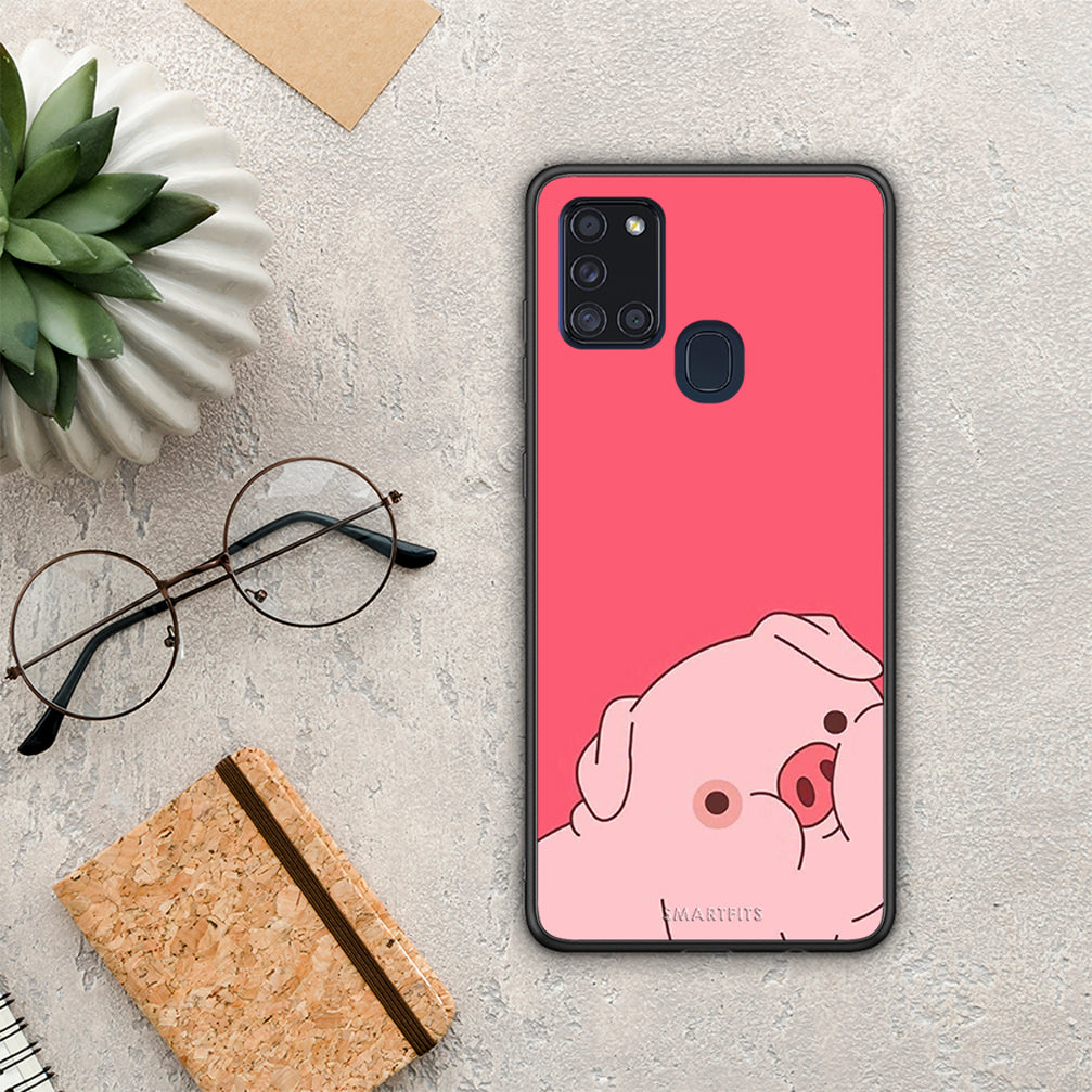 Pig Love 1 - Samsung Galaxy A21s θήκη