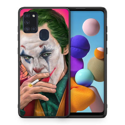 Θήκη Samsung A21s JokesOnU PopArt από τη Smartfits με σχέδιο στο πίσω μέρος και μαύρο περίβλημα | Samsung A21s JokesOnU PopArt case with colorful back and black bezels