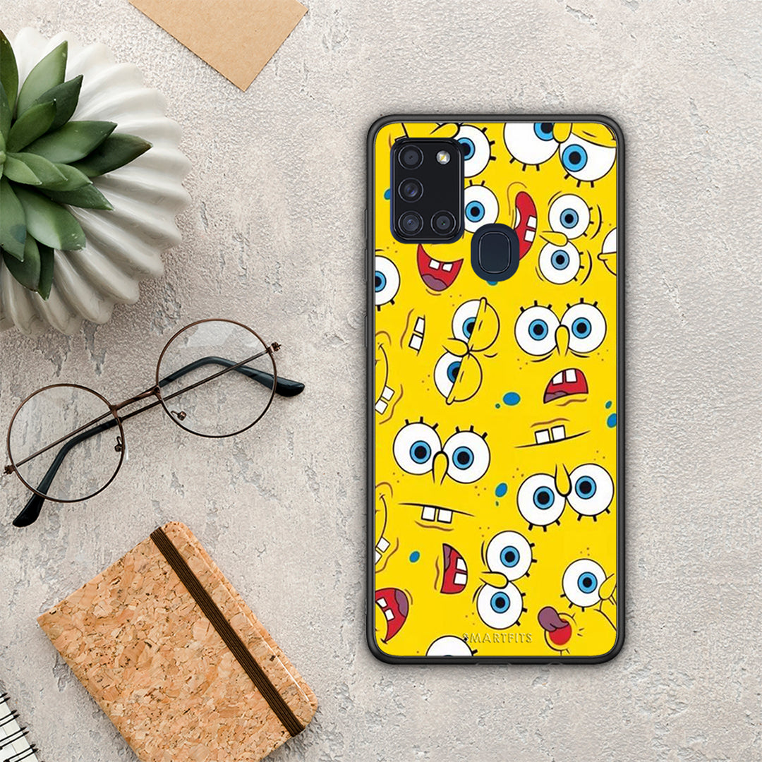 PopArt Sponge - Samsung Galaxy A21s θήκη