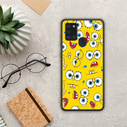 PopArt Sponge - Samsung Galaxy A21s θήκη