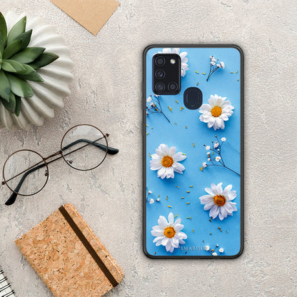 Real Daisies - Samsung Galaxy A21s θήκη